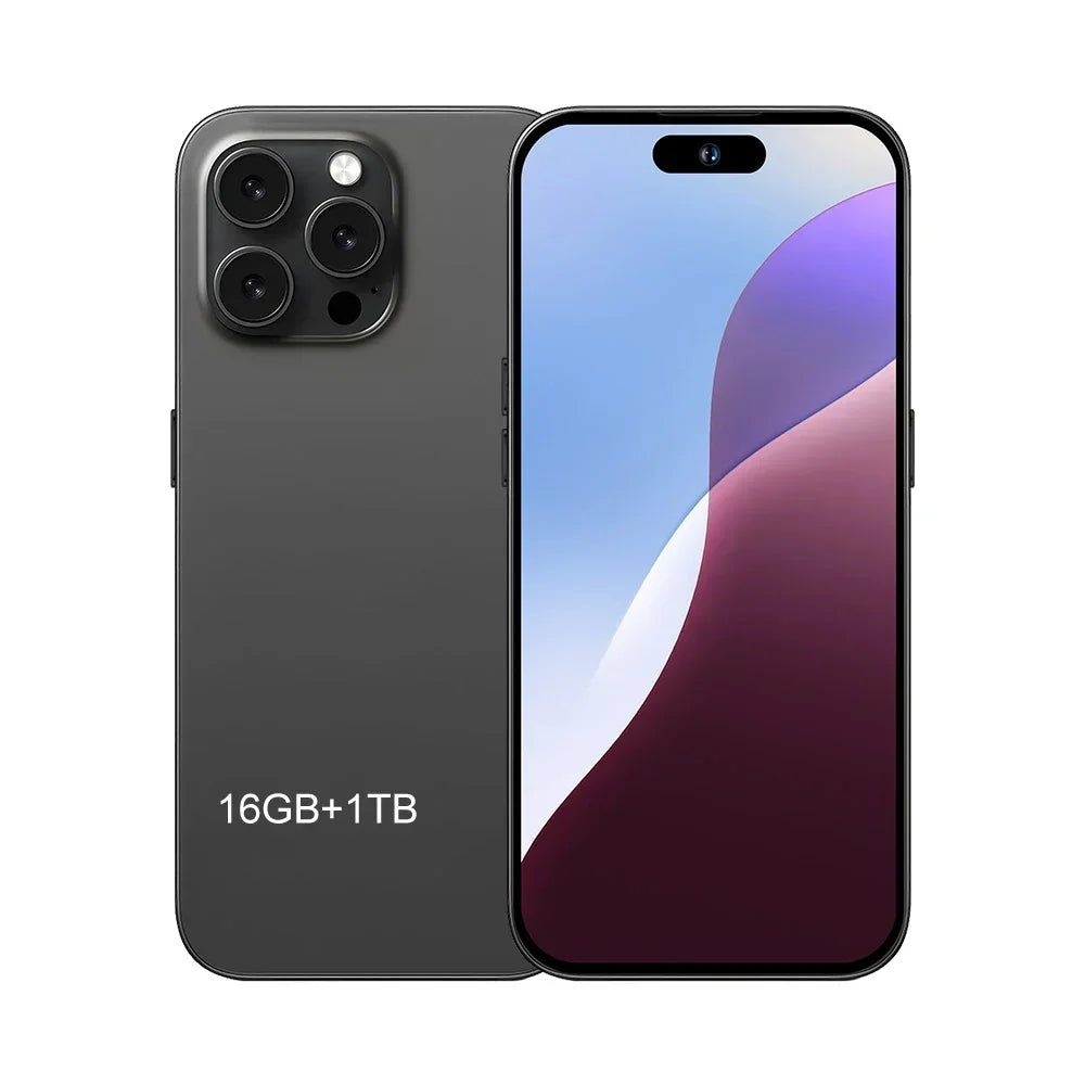 iB16 Max Mobile Smartphone 7.3 inch Full Screen 16GB+1TB 4G 5G Cell Phone 8000mAh  Global Version - iBrightCS