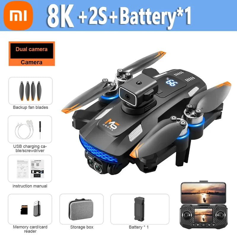 Xiaomi Mijia M6 Drone 8K Professional HD Camera Drones 5G WIFI FPV Video 4k UAV With screen Remote control RC Quadcopter Dron - iBrightCS