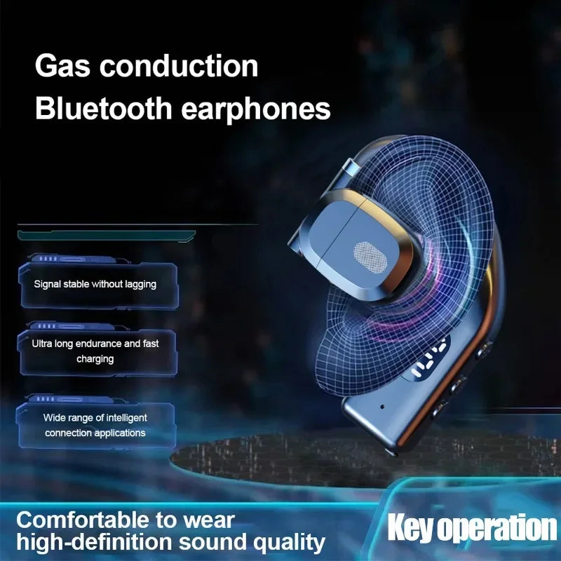 Wireless Bluetooth 5.4 Headphones With LED Display Earphones With Mic Handsfree Noise Canceling Headset For Driving Audifonos