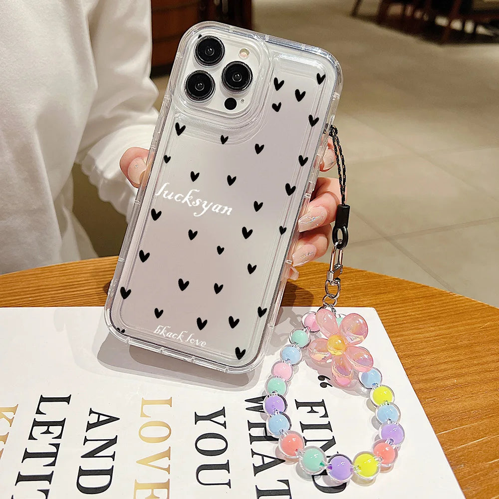 Flower Hang Phone Chain Case - iPhone 11 12 13 14 & 15 Pro Max