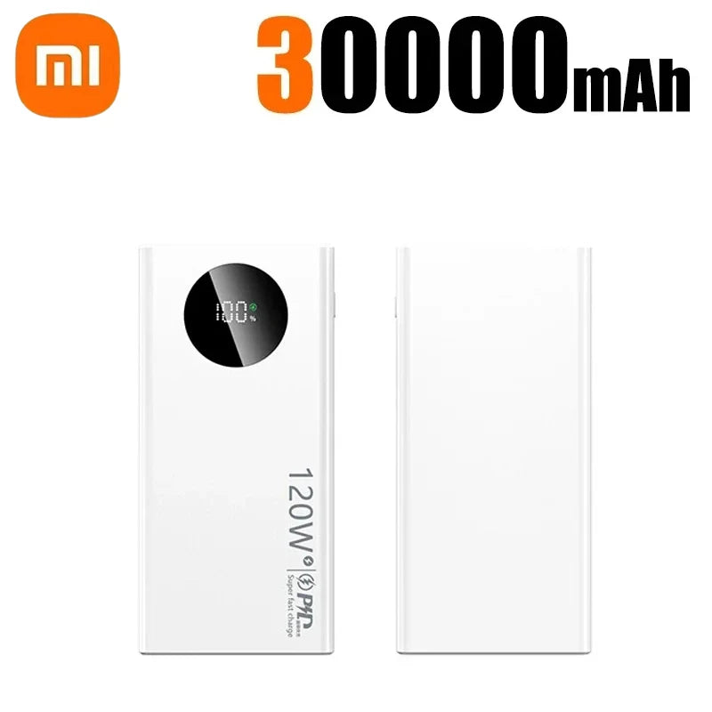 Xiaomi 120W Power Bank With LED Digital Display 2-way Fast Charging 50000mAh Large Capacity External Battery For Multiple Phones