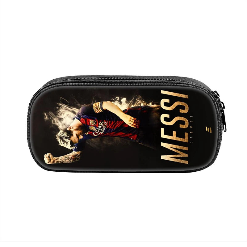 3 pcs set Football Star Child School Backpack with Lunch Bags Pencil Bags School Bags For M-Messis Boys Girls Best Gift