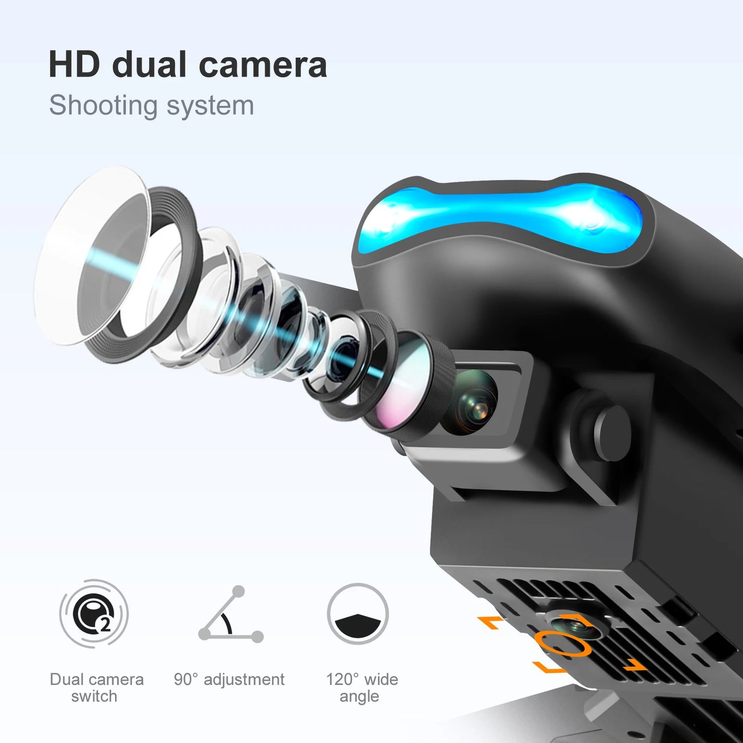 Best-selling Drone E99 Folding drones con cámara Professional HD Dual Aerial Photography Four-axis flight Remote Control Drones