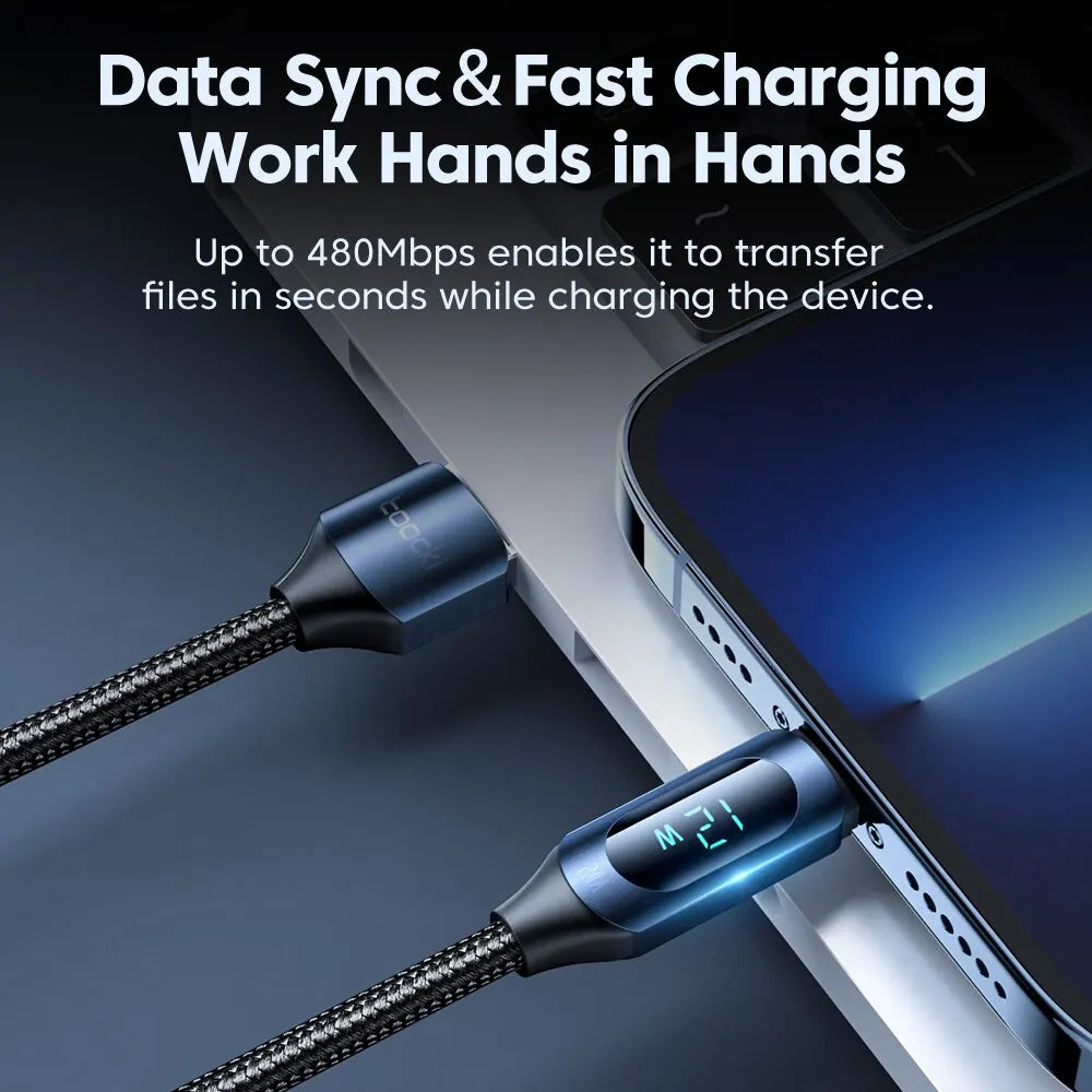 LED Display USB Cable For iPhone