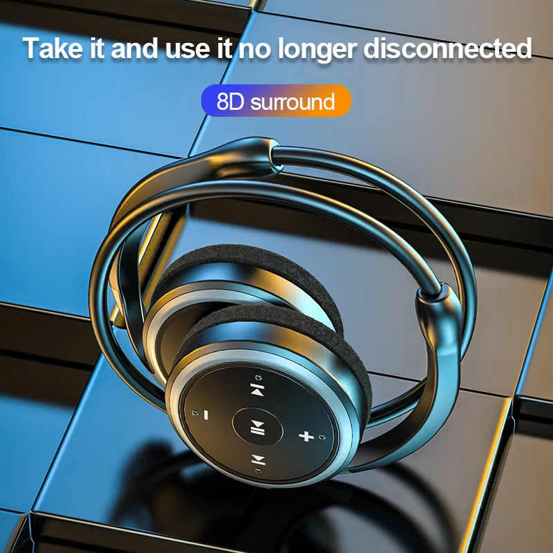 Original A23 Sport Foldable Wireless Headphone 8D Surround Heavy Bass Hifi Music Bluetooth Earphones With Mic Support FM/TF Card - iBrightCS