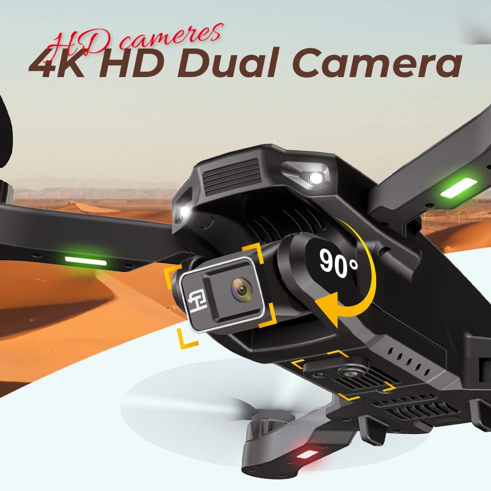 KBDFA New Drone H16 GPS Professional Dual Camera Dron Quadcopter Brushless Aerial Photography Laser Obstacle Avoidance RC Toy