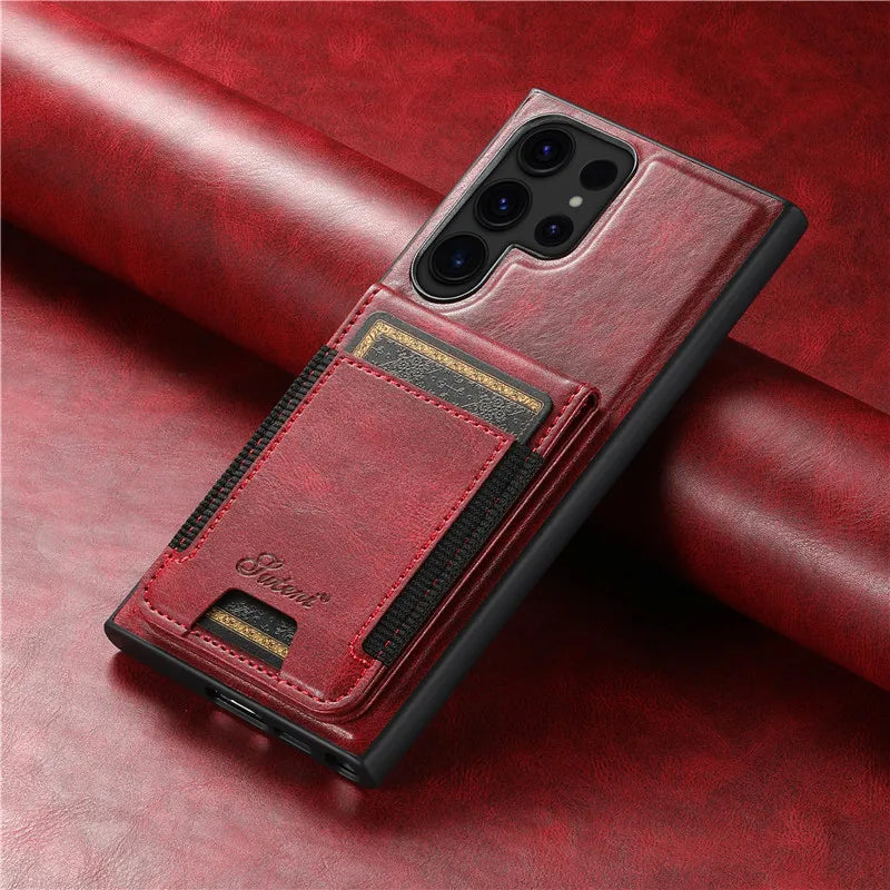 Luxury Wallet Leather Phone Case - Samsung S & N Series