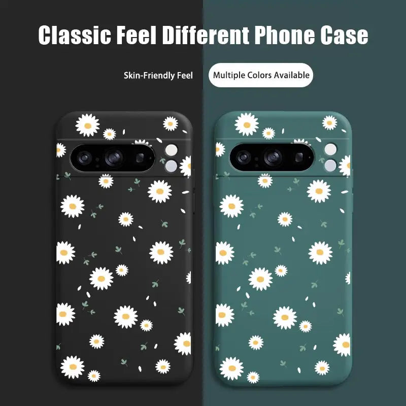 White Flower Bracelet Silicone Phone Case - Google Pixel 8 Pro 8 8A 5 3XL 3A 4 4A 5 7 7A 6 6A 9 9Pro 9 Pro XL