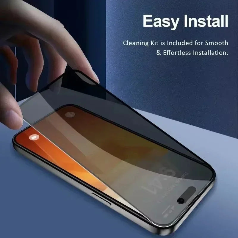 1-5Pcs Full Cover Privacy Screen Protector For IPhone 16 15 13 11 14Pro Max Anti-spy Tempered Glass For iPhone X XS Max XR Glass