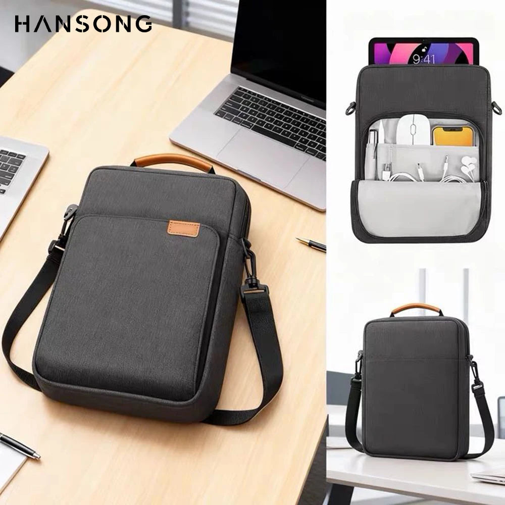 Tablet Shoulder Sleeve Bag for iPad Air 12.9", iPad Air 10.9", Galaxy Tab A 10", Laptop Pouch, Handbag Briefcase – Protective, Lightweight, Portable Sleeve for Tablets and Laptops