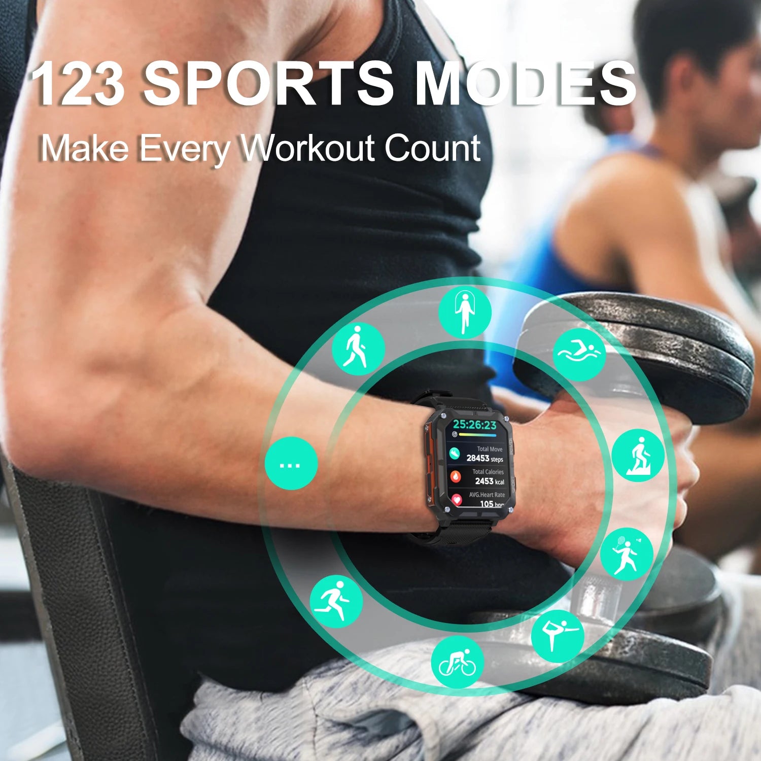 New C20 Pro Smart Watch Men Voice Assistant BT Wireless Call Business Outdoor Sports IP68 Waterproof Wristwatch For Android iOS - iBrightCS