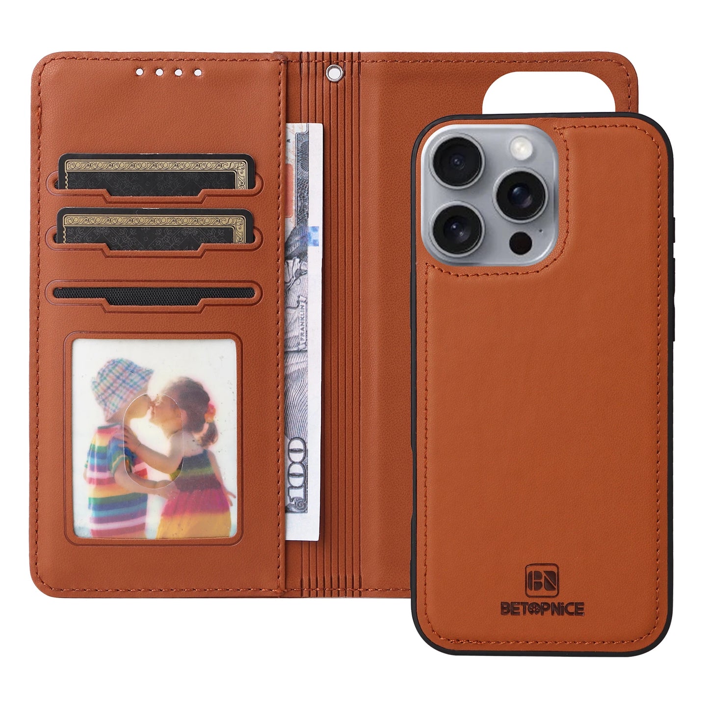 Flip Leather Case - iPhone 16 Pro Max 16 Plus