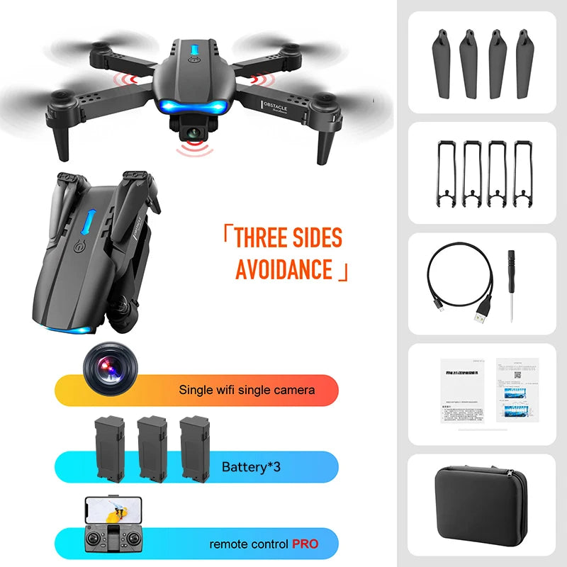 Best-selling Drone E99 Folding drones con cámara Professional HD Dual Aerial Photography Four-axis flight Remote Control Drones