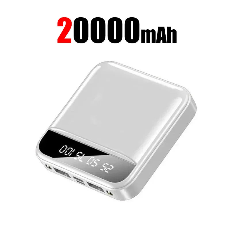 20000mah Power Bank Super Fast Charge Large Capacity Digital Display Mini Portable External Battery For Iphone Samsung Xiaomi - iBrightCS