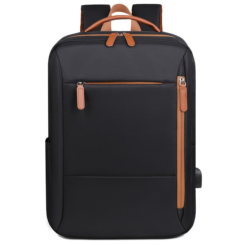 Stylish Lightweight Laptop Backpack for Women - Adjustable Shoulder Straps, Multiple Compartments, Beige & Black Options, Perfect for Travel, Commuting, and School, Backpack for Travel, Commuter Bag, Minimalist Design, Secure