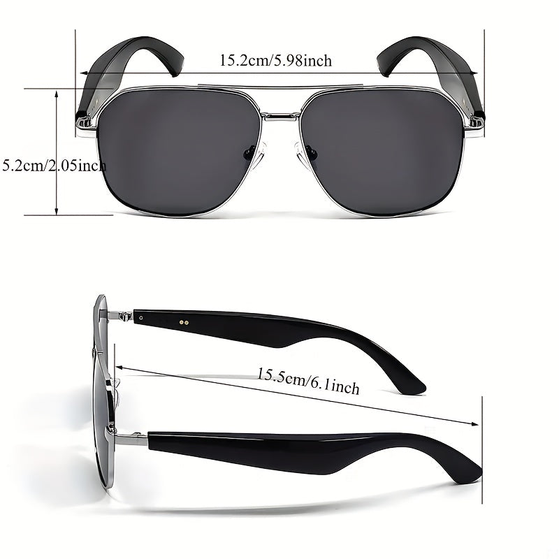 2025 AI Translation Glasses with 100+ Languages Support, Wireless Wireless, Built-in Mic/Speaker, HD Voice & Music, AI Voice Control, Photo Taking, Blue Light Protection, USB Magnetic Charging, Dual Spatial Audio – Stylish