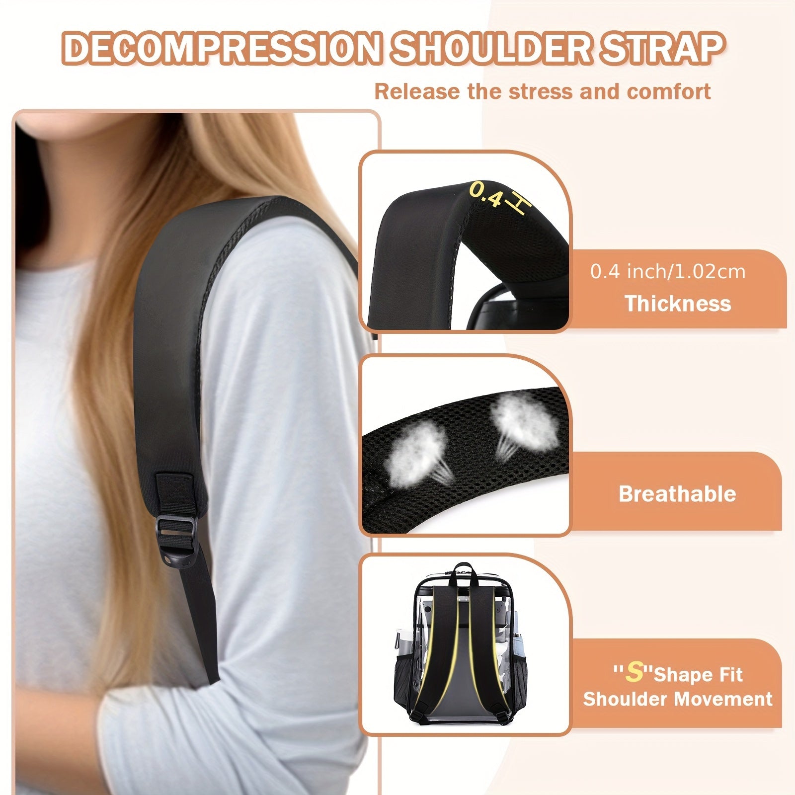 Backpacks Fashion Leisure Backpacks Go Out Transparent Student Backpacks TPU Multi-function Large Capacity Women'S Schoolbags - iBrightCS
