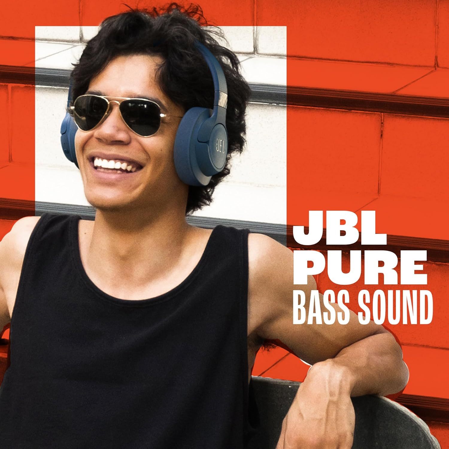 JBL Tune 720BT - Wireless Over-Ear Headphones with JBL Pure Bass Sound, Bluetooth 5.3, Up to 76H Battery Life and Speed Charge, Lightweight, Comfortable and Foldable Design