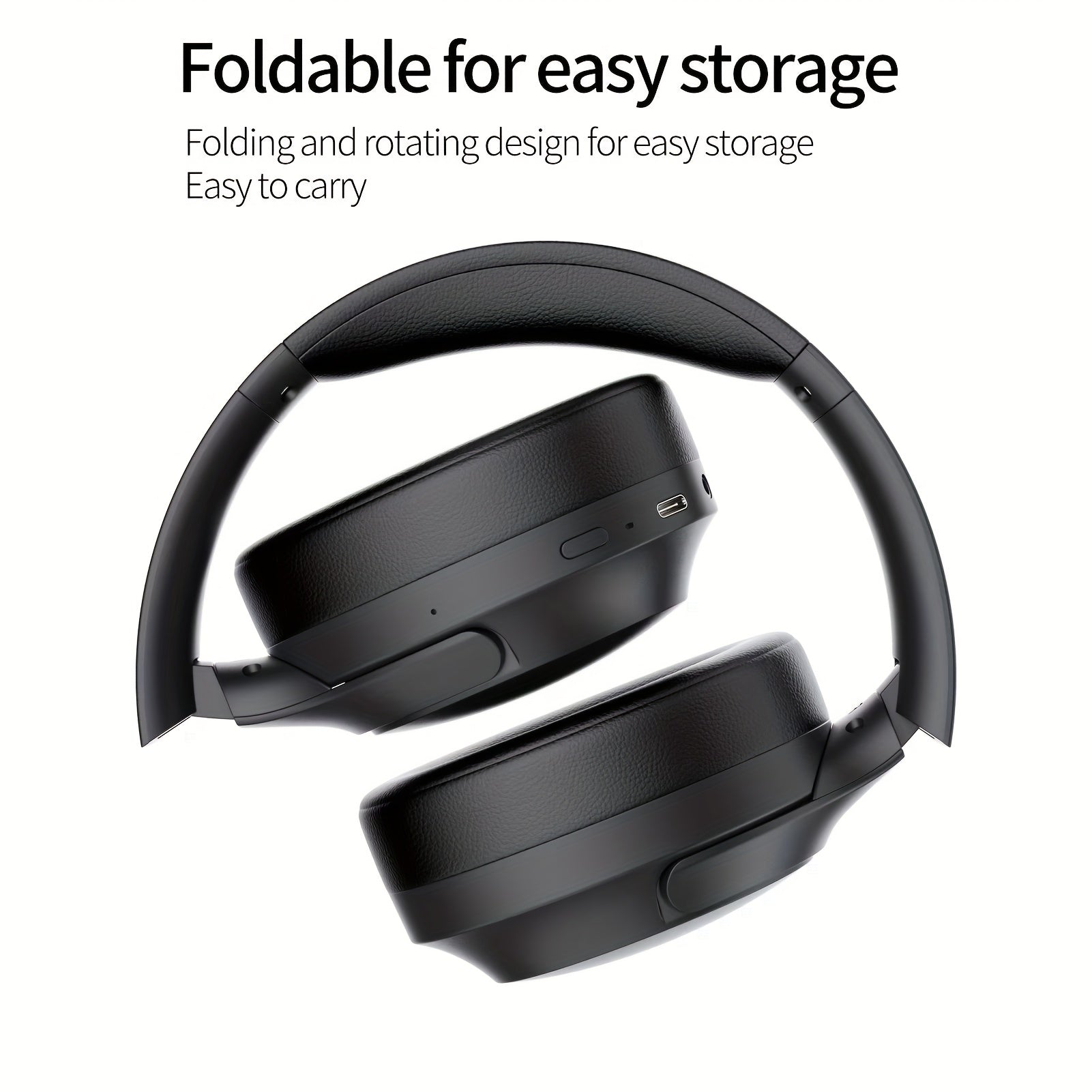 Luxury Over-Ear ANC Headphones with 360° Spatial Audio, Carbon Fiber Drivers, 30H Playtime, Multi-Device Pairing for iPhone/Android