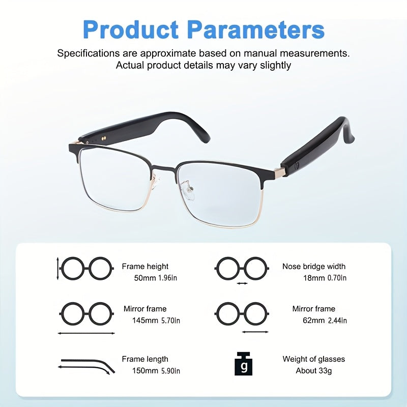 Photochromic Lens Smart Glasses, Equipped With Automatic Photosensitive Lens, Built-in Microphone And Speaker, High-Definition Voice Call And HiFi Sound Quality, Suitable For Sports, Driving, Fishing And Daily Home Wear, Suit