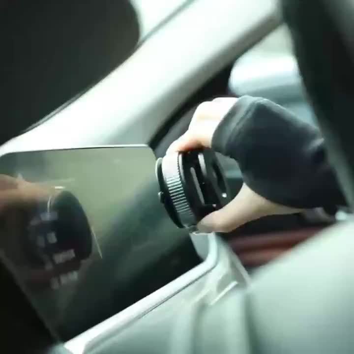 2PCS, 360 ° Rotating Magnetic Mobile Phone Holder, Foldable And Retractable, Suitable For IPhone 16/15/12, ABS Material, Non-waterproof, Multi-scene Use:Car/showerroom/gym/mirror, Universal Size, Black, Compatible With All S