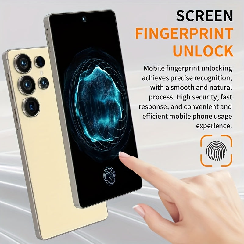 S25 Unlocked 5G Smartphone, 6.8-inch HD Screen, 8+256GB, 48+108MP Zoom Camera, 6800mAh Battery Life, Facial Recognition/fingerprint Lock/GPS, Android 14.0, Built-in Pen, Full Set Of Accessories, Optional 3.5-inch Mini Phone,