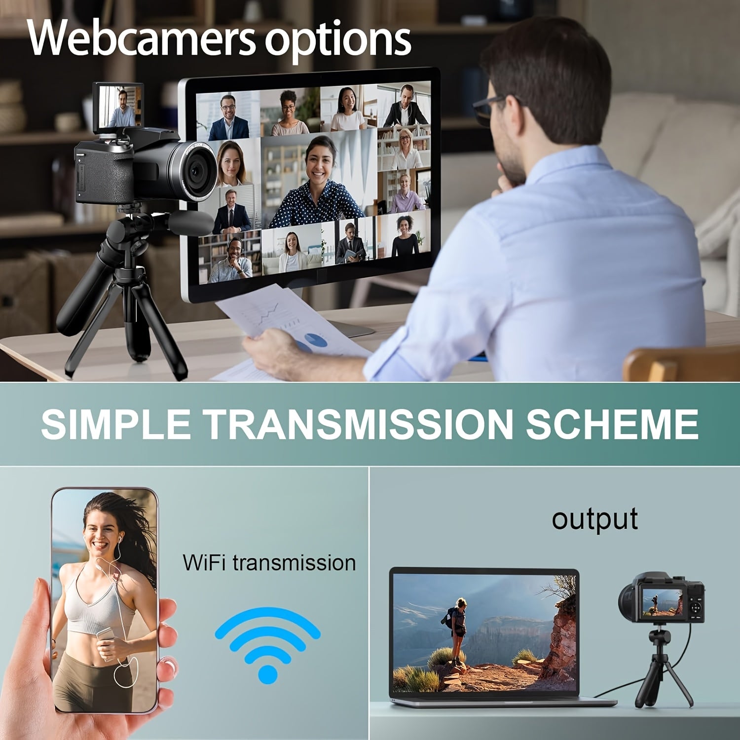 NBD 64MP Digital Camera for Photography, 5K Vlogging Camera for YouTube with 3" Flip Screen, 16X Digital Zoom, Autofocus, 2 Batteries, 32GB TF Card(S205, Black) - iBrightCS