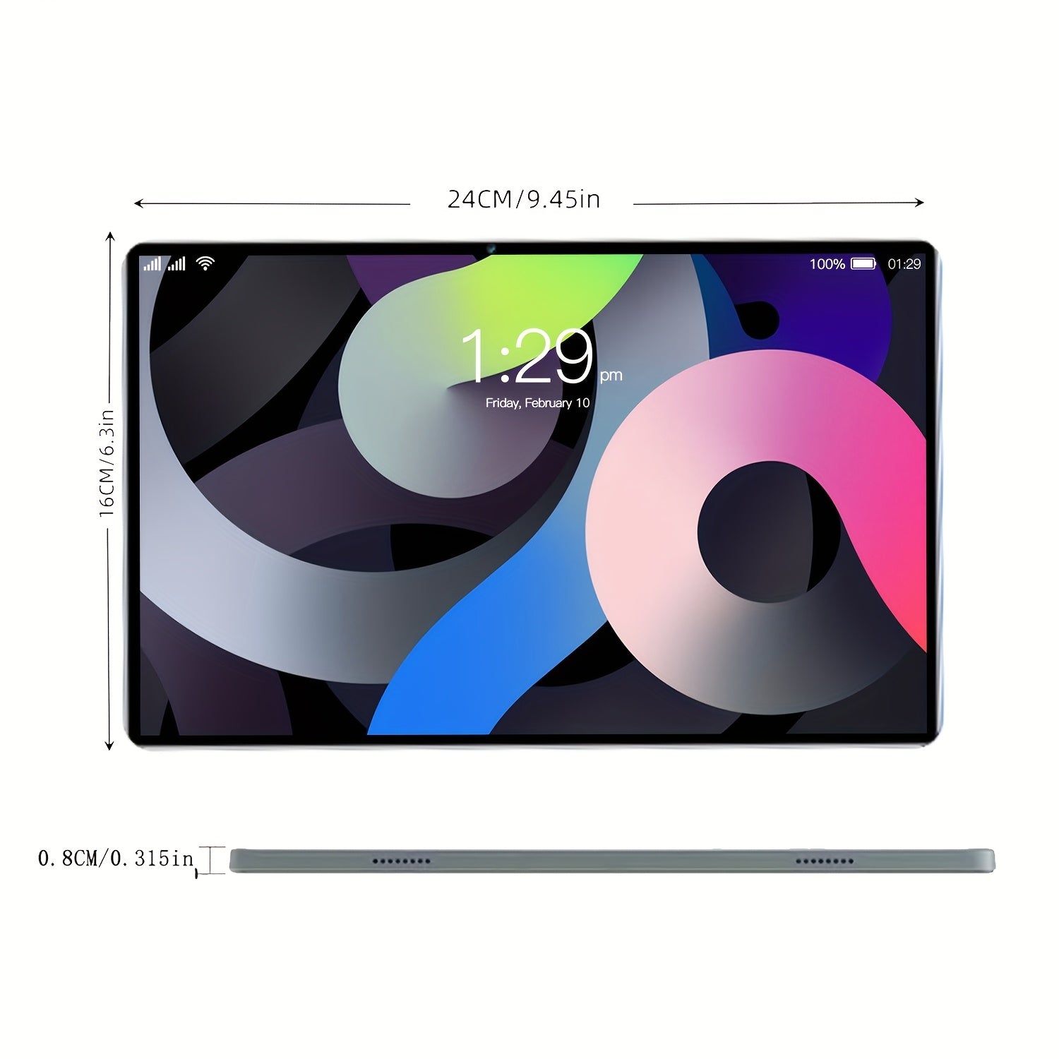T7 10.1-inch Android 13 Tablet - Snapdragon 865, 512GB+16GB, 8000mAh Battery, Dual Cameras 1280x800 FHD IPS, Stylus Pen, Stand & Case Included, Media Consumption, Productivity Device, Sleek Design, Modern Aesthetic, Highresol