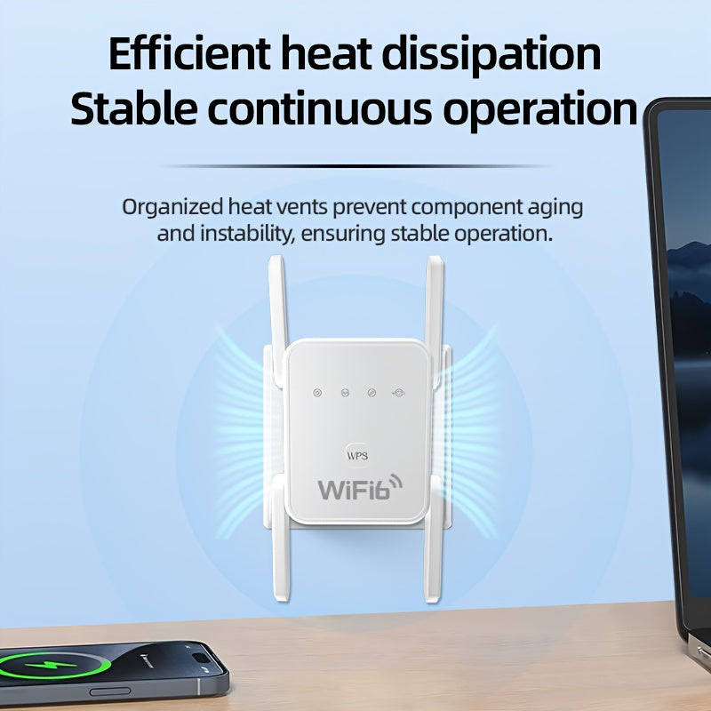 2025 Wirecutter Best WiFi Extender - 3Gbps Dual-Band 5GHz/2.4GHz Home Signal Booster, Covers 1500 Sq.Ft & 30 Devices, Onemesh Technology, One Ethernet Port, Fast Speed Stable Signal, US Plug (100-240V), Wifi Extender Signal B - iBrightCS