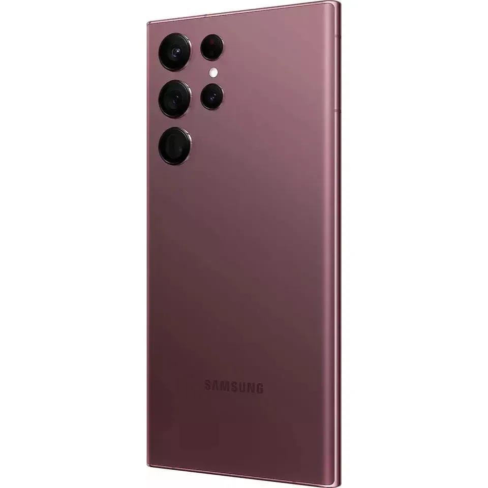 Samsung Galaxy S22 Ultra 5G 128GB (Burgundy) SM-S908U1 | Factory Unlocked | Brand New in Sealed Box | US Model | Android Smartphone with S Pen | Pro-Grade Camera | 6.8" QHD+ AMOLED Display | Snapdragon | Works with All Major