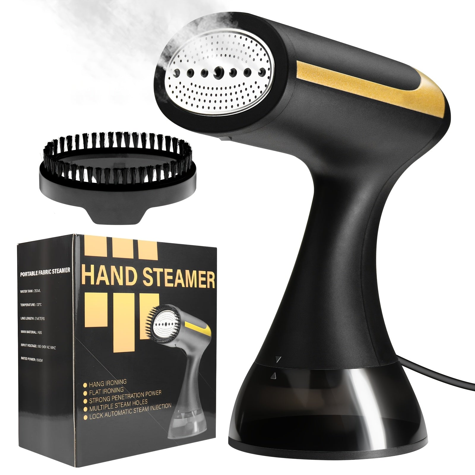 1100W Portable Clothes Steamer with 20s Fast Heat, 10.14oz Tank & 110V US Plug - Handheld Garment Steamer for Home, Travel, Wrinkle-Free Clothes, Durable ABS Material, Efficient Fabric Steamer, Sleek Design, Highquality Steam